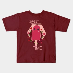 Raspberry sorbet Kawaii Sweet Raspberry Sorbet Time Kids T-Shirt